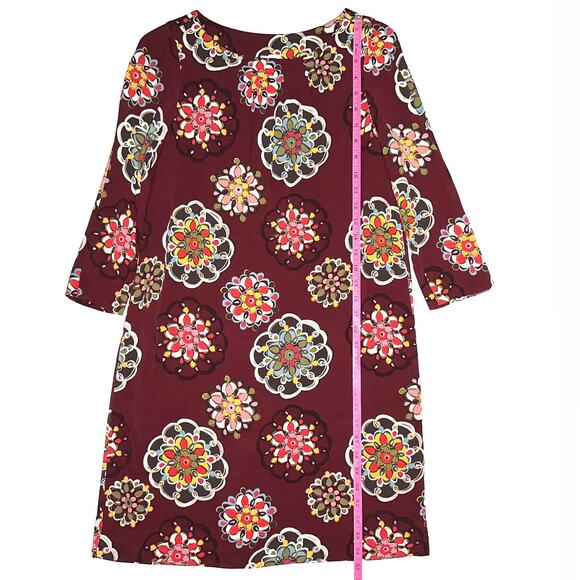 Fossil Floral Mandala Motif Shift Mini Dress Size Small - Picture 11 of 12